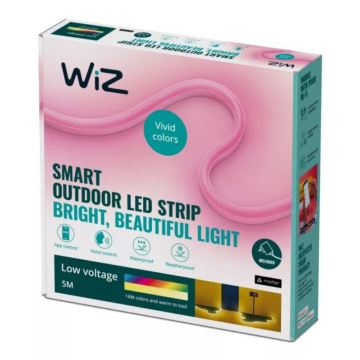 WiZ - LED strip m. RGBW-farver dæmpbar 5 m LED/24W/230V 2700-5000K Wi-Fi IP65