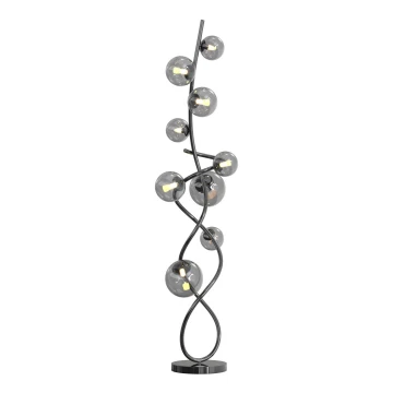 Wofi 3014-905 - LED gulvlampe NANCY 9xG9/3,5W/230V sort krom