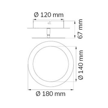 Wofi 451701709000 - LED væglampe SLIGO LED/6W/230V krom