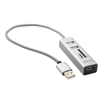 Yenkee - USB-hub 2.0 og kortlæser