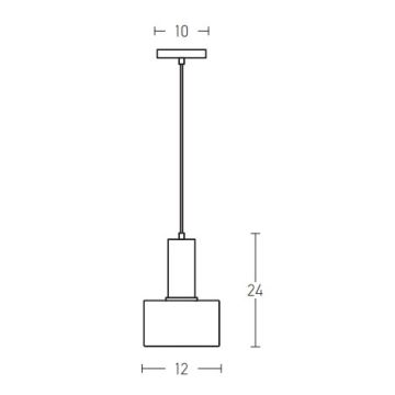 Zambelis 180051 - Pendel 1xE27/40W/230V guldfarvet/laksefarvet