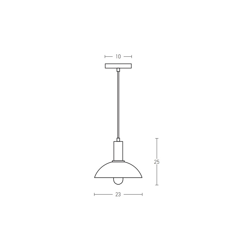 Zambelis 180052 - Pendel 1xE27/40W/230V sort