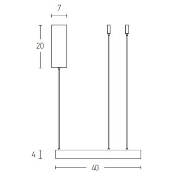 Zambelis 2005 - LED pendel dæmpbar LED/25W/230V guldfarvet