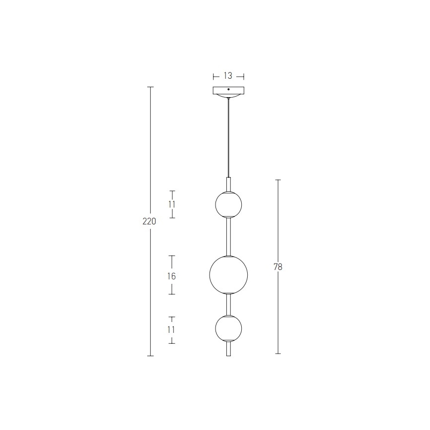 Zambelis 20132 - LED pendel LED/12W/230V