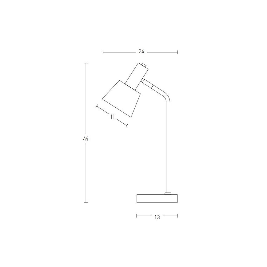 Zambelis 20220 - Bordlampe 1xE14/25W/230V grå