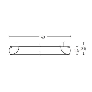 Zambelis 2042 - LED loftlampe dæmpbar LED/30W/230V diameter 40 cm guldfarvet