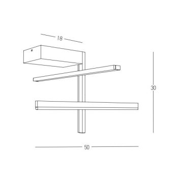 Zambelis 22025 - LED loftlampe dæmpbar LED/25W/230V sort