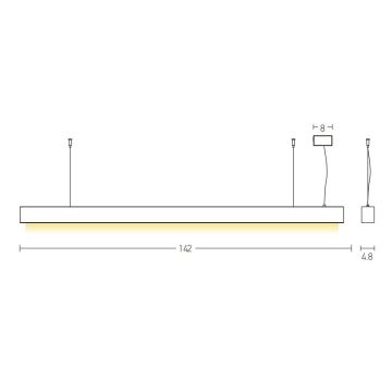 Zambelis 22210 - LED pendel LED/45W/230V