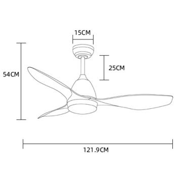 ZEVENTI - LED loftventilator MURO LED/18W/230V Wi-Fi Tuya + fjernbetjening