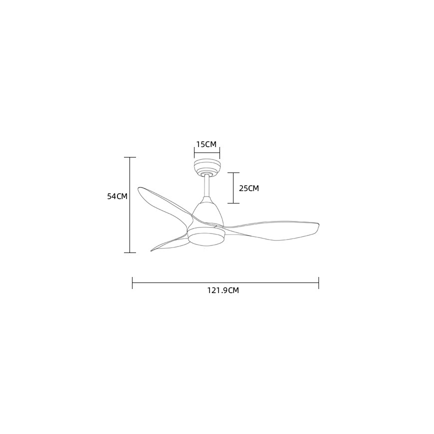 ZEVENTI - LED loftventilator MURO LED/18W/230V Wi-Fi Tuya + fjernbetjening