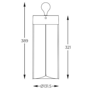 Zuma Line - LED Bordlampe dæmpbar og genopladelig LED/1,2W/230V grå IP54