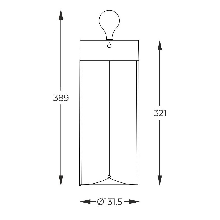 Zuma Line - LED Bordlampe dæmpbar og genopladelig LED/1,2W/230V grå IP54