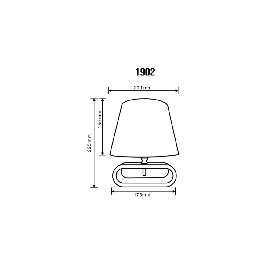 Zuma Line 2529-000-200-000-0113 - Bordlampe 1xE14/40W/230V bambus/hvid