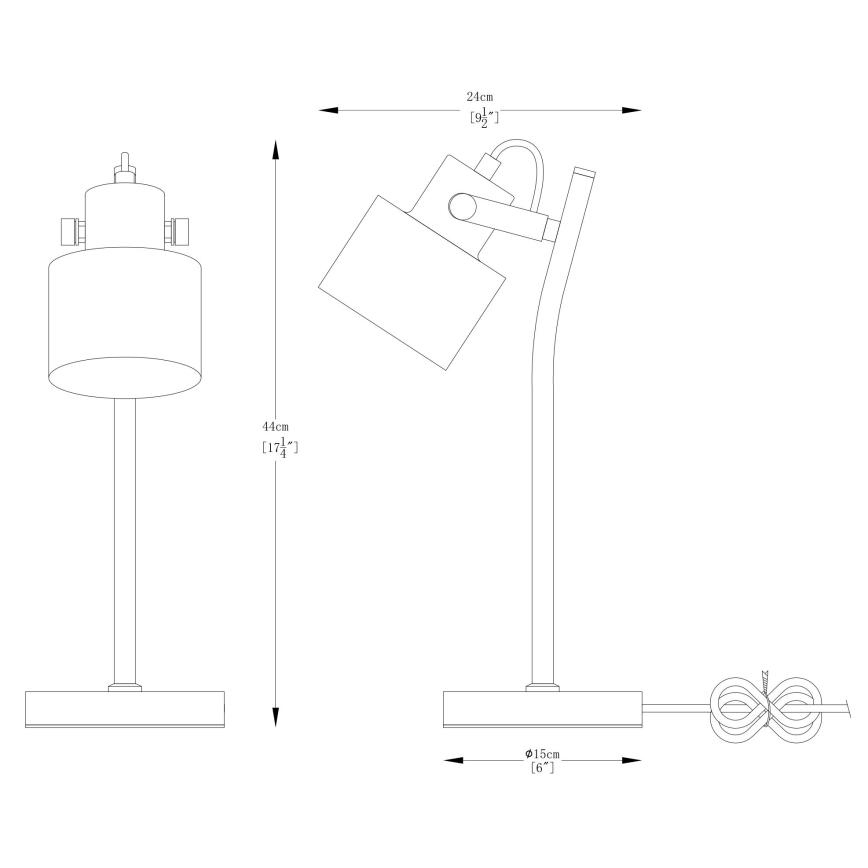 Zuma Line - Bordlampe 1xE27/40W/230V sort