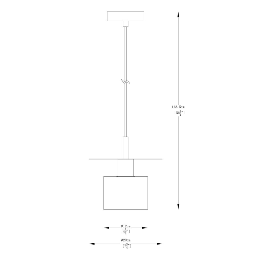 Zuma Line - Pendel 1xE27/40W/230V guldfarvet