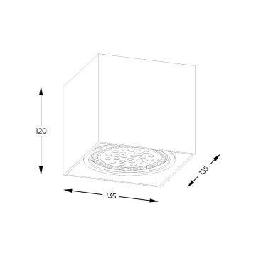 Zuma Line - Spotlampe 1xGU10-ES111/15W/230V hvid