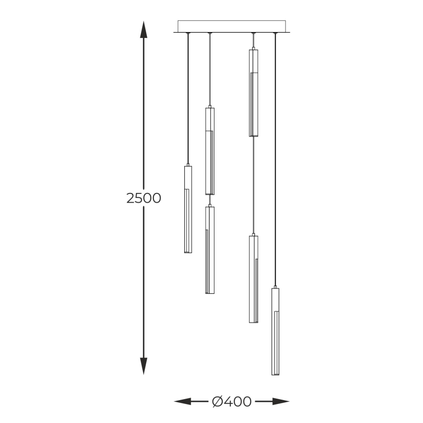 Zuma Line - LED pendel dæmpbar LED/25W/230V