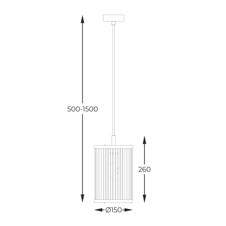 Zuma Line - Pendel 1xE14/60W/230V sort