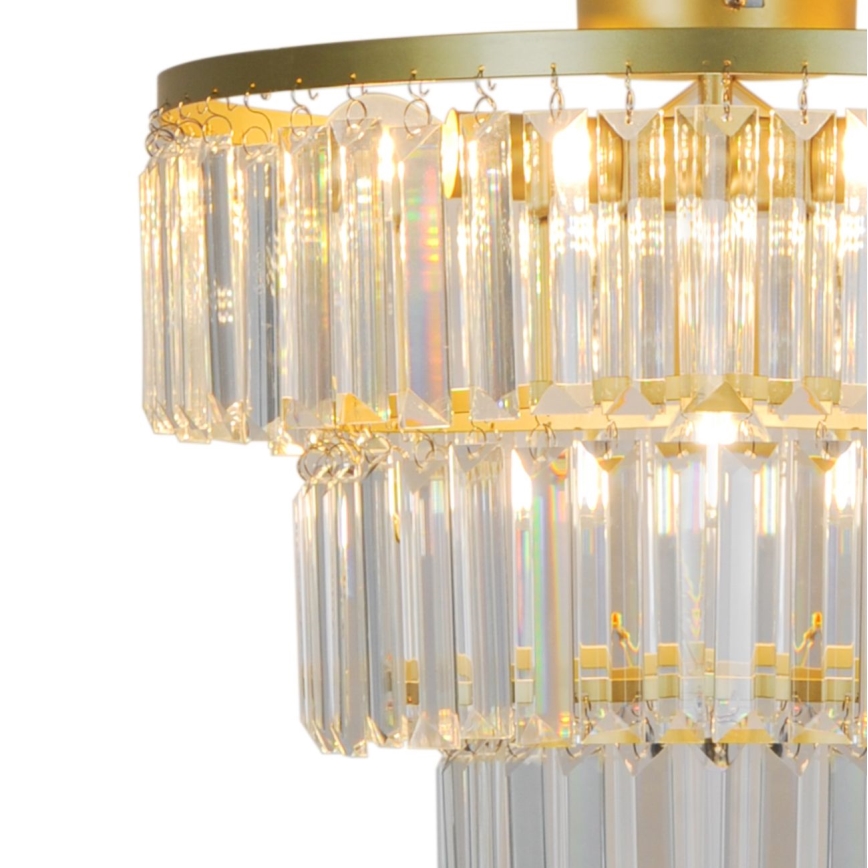 Zuma Line - Loftlampe i krystal 4xE14/40W/230V guldfarvet