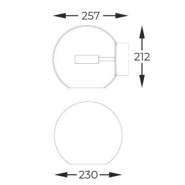 Zuma Line - LED væglampe LED/5W/230V sølvfarvet