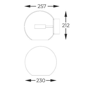 Zuma Line - LED væglampe LED/5W/230V guldfarvet