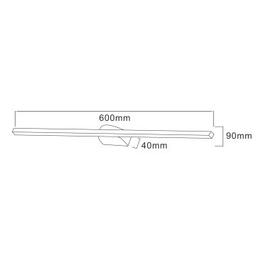 Zuma Line - LED gallerilampe LED/20W/230V 60 cm sort