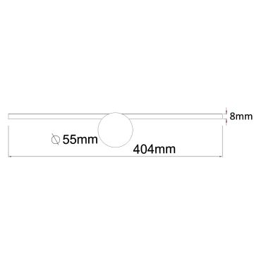 Zuma Line - LED spejllampe til badeværelse LED/6W/230V 40 cm IP44 krom