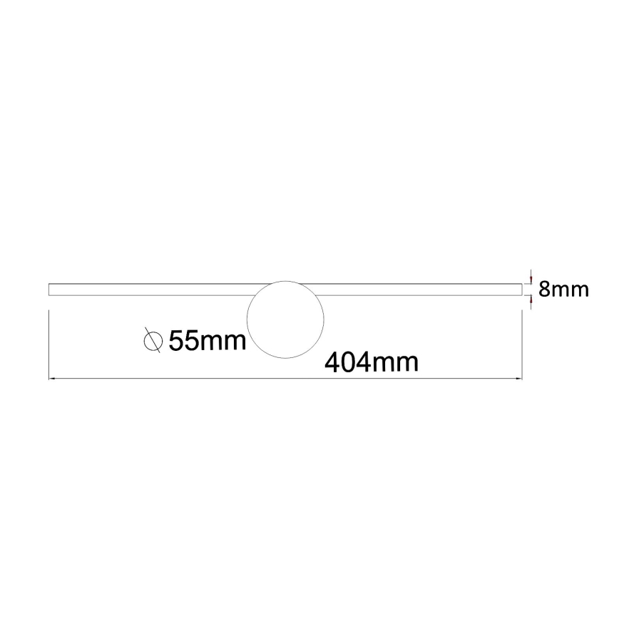 Zuma Line - LED spejllampe til badeværelse LED/6W/230V 40 cm IP44 guldfarvet